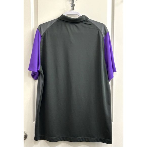 NikeGolf Tour Performance Dri-Fit Mens Polo Smokey Gray Short Sleeve Shirt XL - Picture 4 of 11